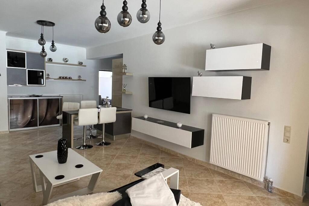 Anna Kavros Luxury Apartment 干尼亞 外观 照片
